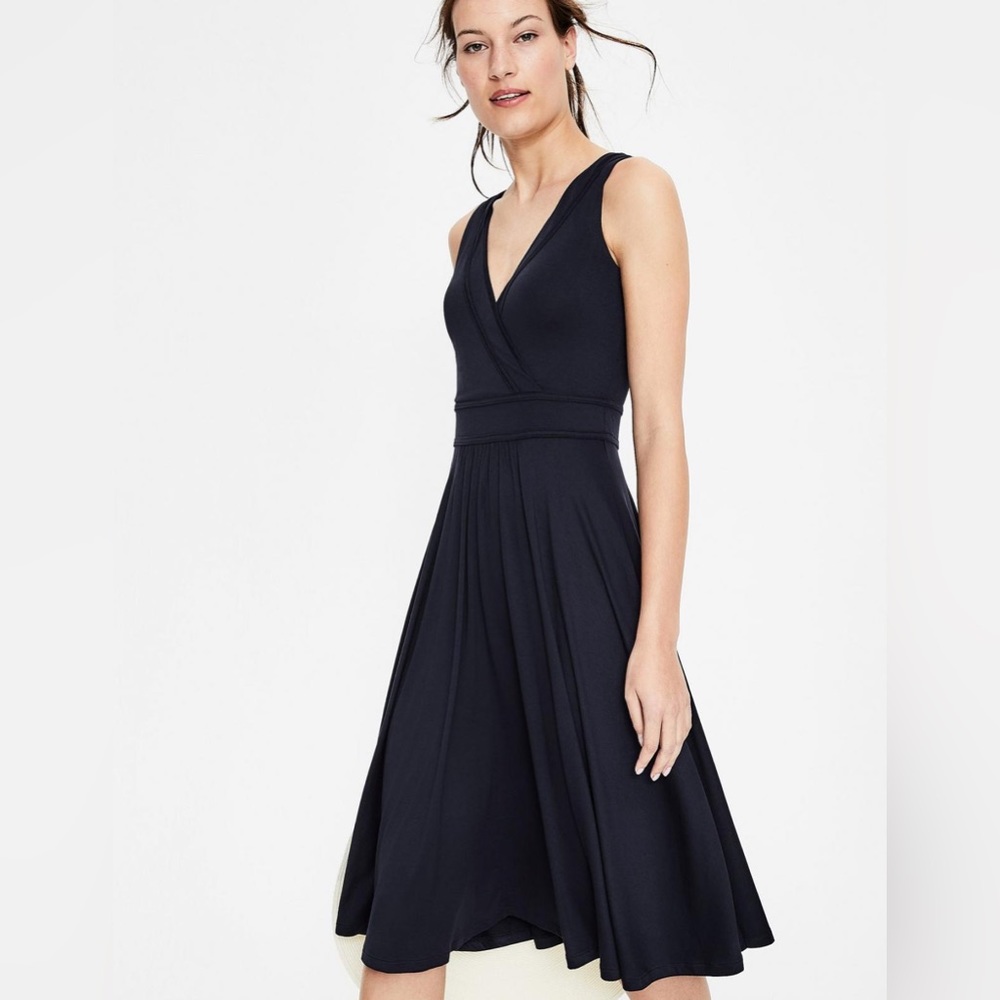 Boden Lorna Jersey Dress in Navy, Size 8R